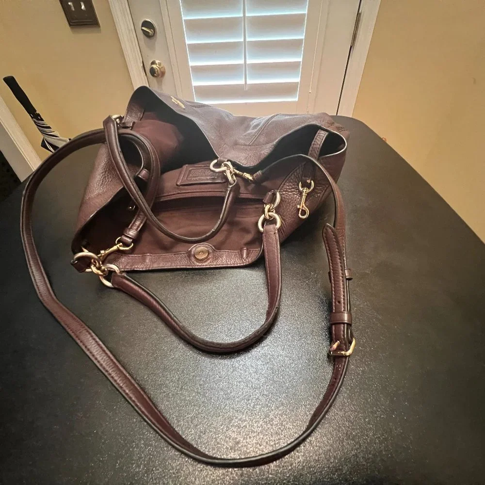 Coach Lexy pebble leather bag F23537 crossbody and shoulder bag